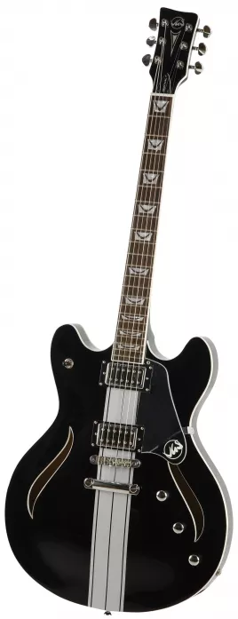 VGS VSH-120 Raven Black Mustang Semi Hollow VGS VSH-120 Raven Black Mustang Semi Hollow