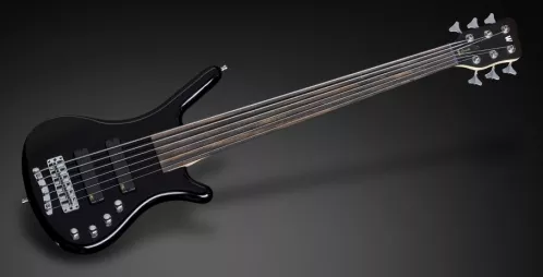 RockBass Corvette Basic 6 Solid Black High Polish Fretless active RockBass Corvette Basic 6 Solid Black High Polish Fretless active