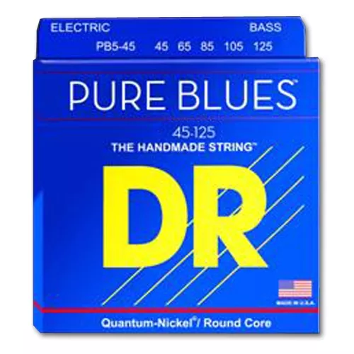 DR PB5-45 PURE BLUES Set .045-.125 DR PB5-45 PURE BLUES Set .045-.125