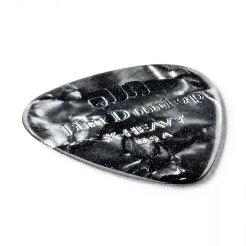 Dunlop Genuine Celluloid Classic Picks, Player′s Pack, perloid black, extra heavy Dunlop Genuine Celluloid Classic Picks, Player′s Pack, perloid black, extra heavy
