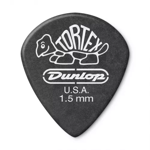 Dunlop Tortex Pitch Black Jazz Picks, Player′s Pack, 1.50 mm Dunlop Tortex Pitch Black Jazz Picks, Player′s Pack, 1.50 mm
