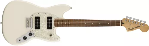 Fender Mustang 90, Pau Ferro Fingerboard, Olympic White Fender Mustang 90, Pau Ferro Fingerboard, Olympic White