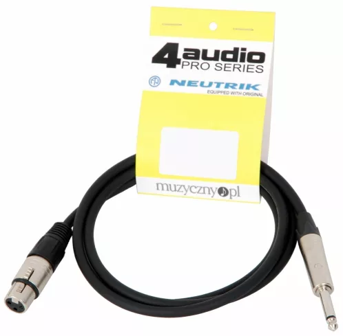 4Audio MIC2022 PRO 1m przewód niesymetryczny XLRż TS Neutrik 4Audio MIC2022 PRO 1m przewód niesymetryczny XLRż TS Neutrik