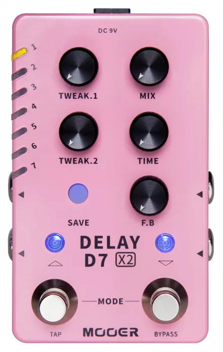 Mooer D7 X2 Digital Stereo Delay Mooer D7 X2 Digital Stereo Delay