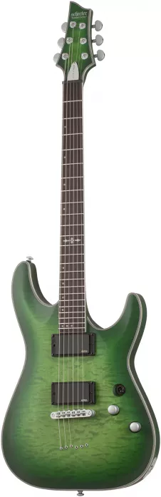 Schecter C-1 Platinum Satin Green Burst electric guitar Schecter C-1 Platinum Satin Green Burst electric guitar
