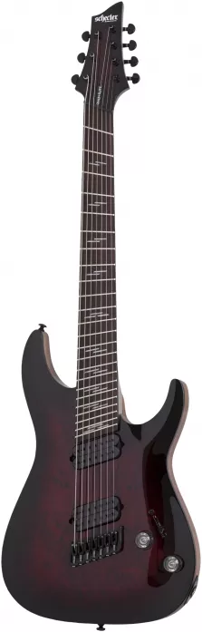 Schecter Omen Elite 7 MultiScale, Black Cherry Burst electric guitar Schecter Omen Elite 7 MultiScale, Black Cherry Burst electric guitar