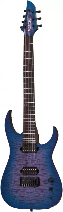Schecter USA Custom Merrow KM-7 MKIII Pro Blue Crimson  electric guitar Schecter USA Custom Merrow KM-7 MKIII Pro Blue Crimson  electric guitar