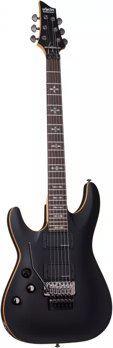 Schecter 3666 Demon 6 FR Aged Black Satin gitara elektryczna leworęczna Schecter 3666 Demon 6 FR Aged Black Satin gitara elektryczna leworęczna