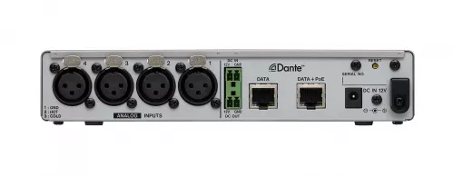 Tascam MM-4D-IN-X - kKonwerter 4 Analog Mic/Line Input - DANTE, z DSP. Złacza XLR. 1/2 19″, 1U Tascam Tascam MM-4D-IN-X - kKonwerter 4 Analog Mic/Line Input - DANTE, z DSP. Złacza XLR. 1/2 19″, 1U Tascam