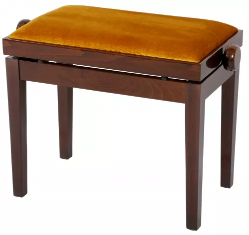 Grenada BG 27 piano bench, gloss walnut, gold drubbing Grenada BG 27 piano bench, gloss walnut, gold drubbing