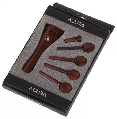 AN violin tailpiece set 4/4 a la Schweizer rosewood, paris eye AN violin tailpiece set 4/4 a la Schweizer rosewood, paris eye