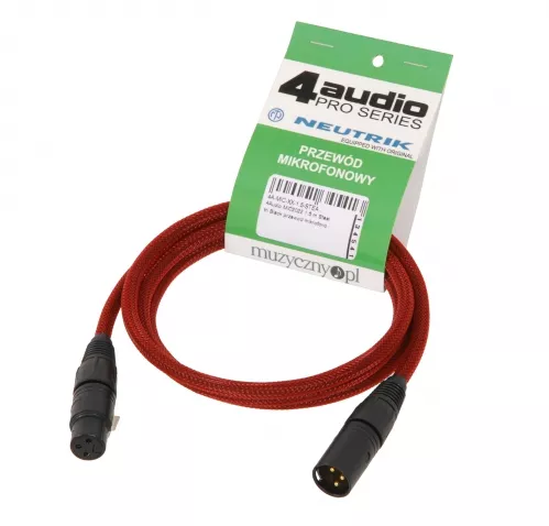 4Audio MIC PRO 1,5m XLR-F -XLR-M 4Audio MIC PRO 1,5m XLR-F -XLR-M