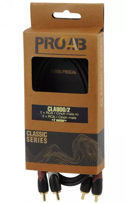 Procab CLA800/2 2x RCA - 2x RCA, 2m Procab CLA800/2 2x RCA - 2x RCA, 2m