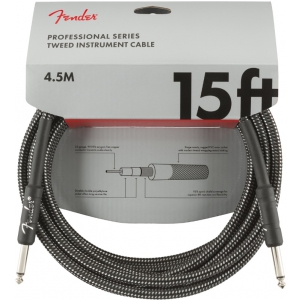 Fender Professional Series Instrument Cable 15′ Grey  (...)