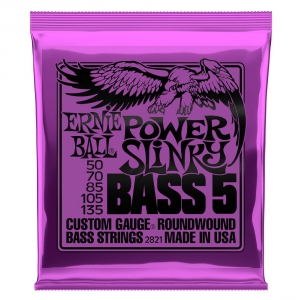 Ernie Ball 2821 NC 5′s Power Slinky Bass