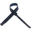 Filippe guitar leather belt 6,5 cm navy blue