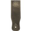 Filippe guitar leather belt 6,5 cm grey
