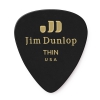 Dunlop Genuine Celluloid Classic Picks, Player′s Pack, black, thin