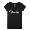Fender Spaghetti Logo Women′s Tee, Black, Large