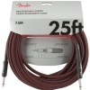Fender Professional Series Instrument Cable 25′ Red Tweed
