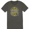 Fender Cali Coastal Yellow Waves Men′s T-Shirt, Gray, Xl