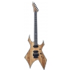 BC Rich Warlock Extreme Exotic Floyd Rose Spalted Maple Top Natural Transparent