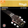 Stagg AC-12ST-BR struny do gitary akustycznej dwunastostrunowej 10-48