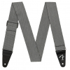 Fender Modern Tweed Strap, White/Black 2″