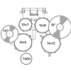 Mapex VE-5044 FTC VX Venus zestaw perkusyjny