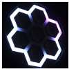 LIGHT4ME FRAME PAR 7x12 LED RGBW - reflektor LED z efektem plastrów miodu