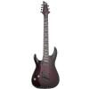 Schecter 2468 Omen Elite 7 MultiScale Black Cherry Burst Link gitara elektryczna leworęczna