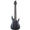 Schecter  Damien 8  MultiScale Satin Black electric guitar