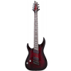 Schecter 2468 Omen Elite 7 MultiScale Black Cherry Burst Link gitara elektryczna leworęczna
