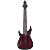 Schecter 2469 Omen Elite 8 MultiScale Black Cherry Burst Link gitara elektryczna leworęczna