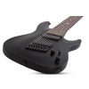 Schecter  Damien 8  MultiScale Satin Black electric guitar