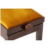 Grenada BG 27 piano bench, gloss walnut, gold drubbing