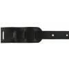 Filippe guitar leather belt 7 cm black