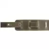 Filippe guitar leather belt 6,5 cm grey