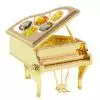 Zebra Music golden mini piano with Swarovski crystals Zebra Music golden mini piano with Swarovski crystals