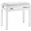 Stagg PB39 piano bench, matte white, skai