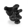 GuitarGrip Male Hand Black Metallic L