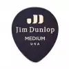 Dunlop Genuine Celluloid Teardrop Picks, Player′s Pack, black, medium
