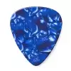 Dunlop Genuine Celluloid Classic Picks, Refill Pack, perloid blue, medium