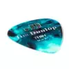 Dunlop Genuine Celluloid Classic Picks, Player′s Pack, turquoise, thin