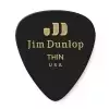 Dunlop Genuine Celluloid Classic Picks, Player′s Pack, black, thin