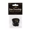 Dunlop Genuine Celluloid Classic Picks, Player′s Pack, black, thin