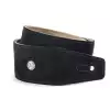 Dunlop BMF Leather Strap - Ebony, 2.5