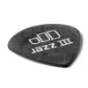 Dunlop Tortex Pitch Black Jazz Picks, Player′s Pack, 1.35 mm