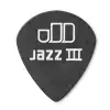 Dunlop Tortex Pitch Black Jazz Picks, Player′s Pack, 0.50 mm
