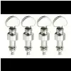 Grover Geared Banjo Pegs, Chrome / Square Pearl Button